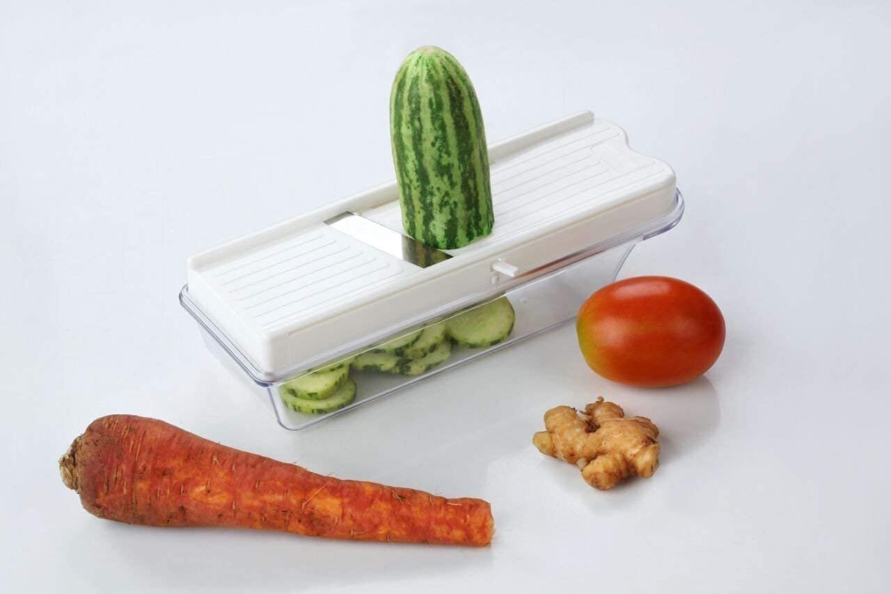 Plastic Vegetable Slicer & Dry Fruit Cutter, Black
